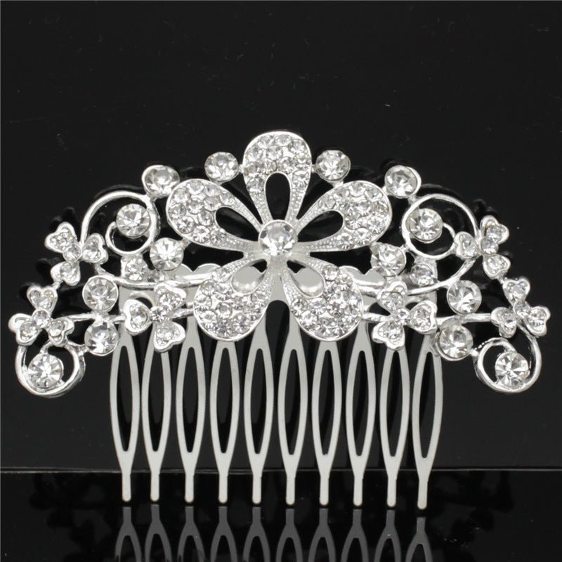 Wedding Dress Accessories Bridal Accessories Wedding Bridal Accessories Alloy Rhinestone Hair Combs Bridal Tiara - Luzilly Bridal & Apparel