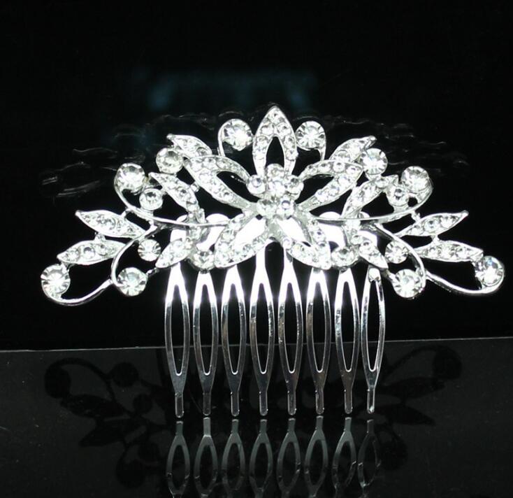 Wedding Dress Accessories Bridal Accessories Wedding Bridal Accessories Alloy Rhinestone Hair Combs Bridal Tiara - Luzilly Bridal & Apparel