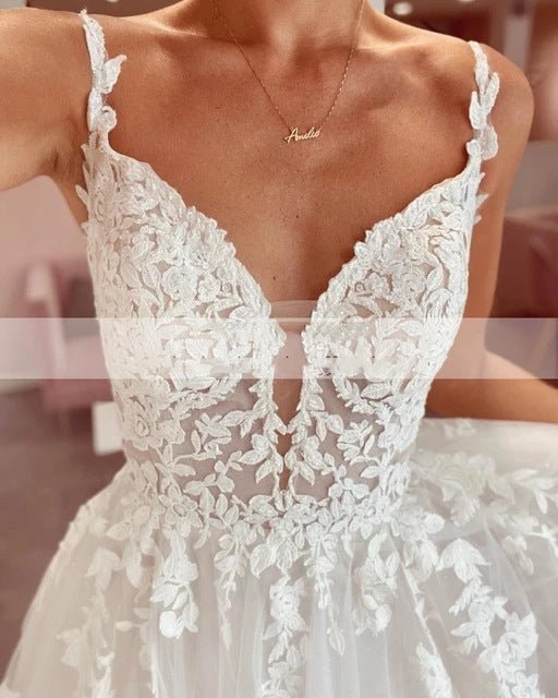 Wedding Dress European And American Decal Long Lace - Luzilly Bridal & Apparel