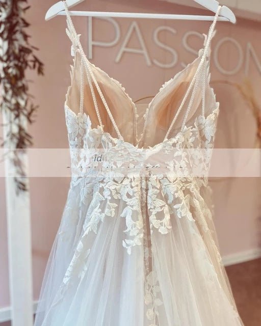 Wedding Dress European And American Decal Long Lace - Luzilly Bridal & Apparel