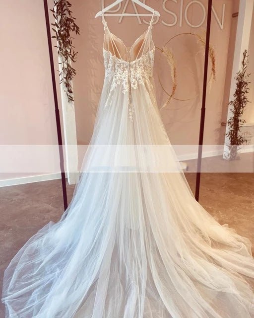 Wedding Dress European And American Decal Long Lace - Luzilly Bridal & Apparel