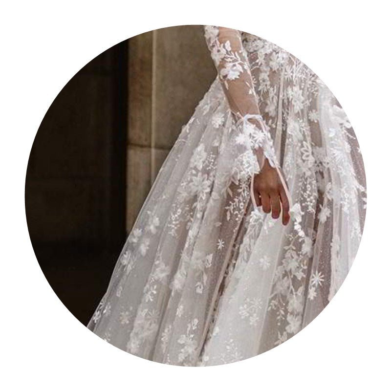 Wedding Dress Sexy Lace Long Sleeve Dress Evening Dress - Luzilly Bridal & Apparel