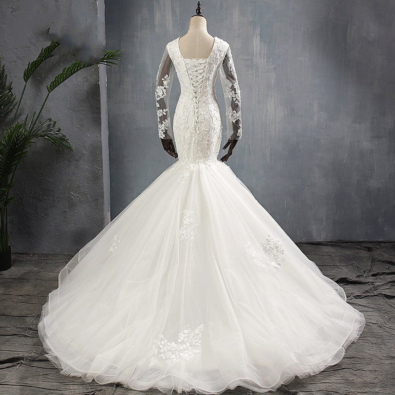Wedding Dress Trailing Is Thin And Slim French Mermaid Skirt - Luzilly Bridal & Apparel