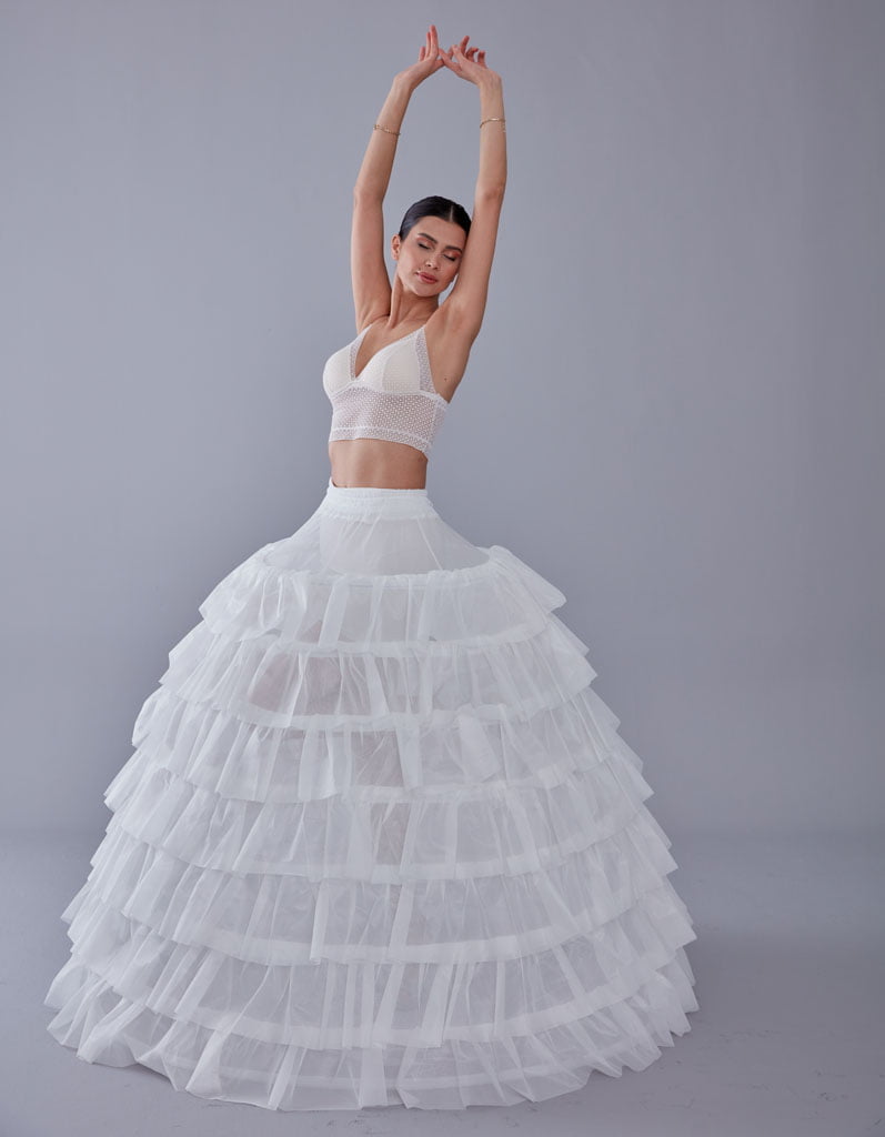 Wedding Dress with Underskirt-Quinceanera Dress Petticoat-Bridal Ball Gown Crinoline - Luzilly Bridal & Apparel