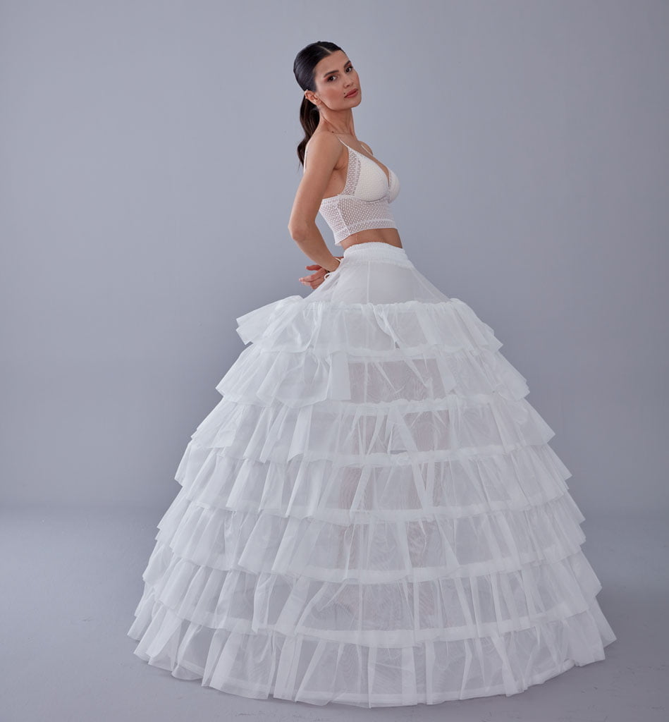 Wedding Dress with Underskirt-Quinceanera Dress Petticoat-Bridal Ball Gown Crinoline - Luzilly Bridal & Apparel