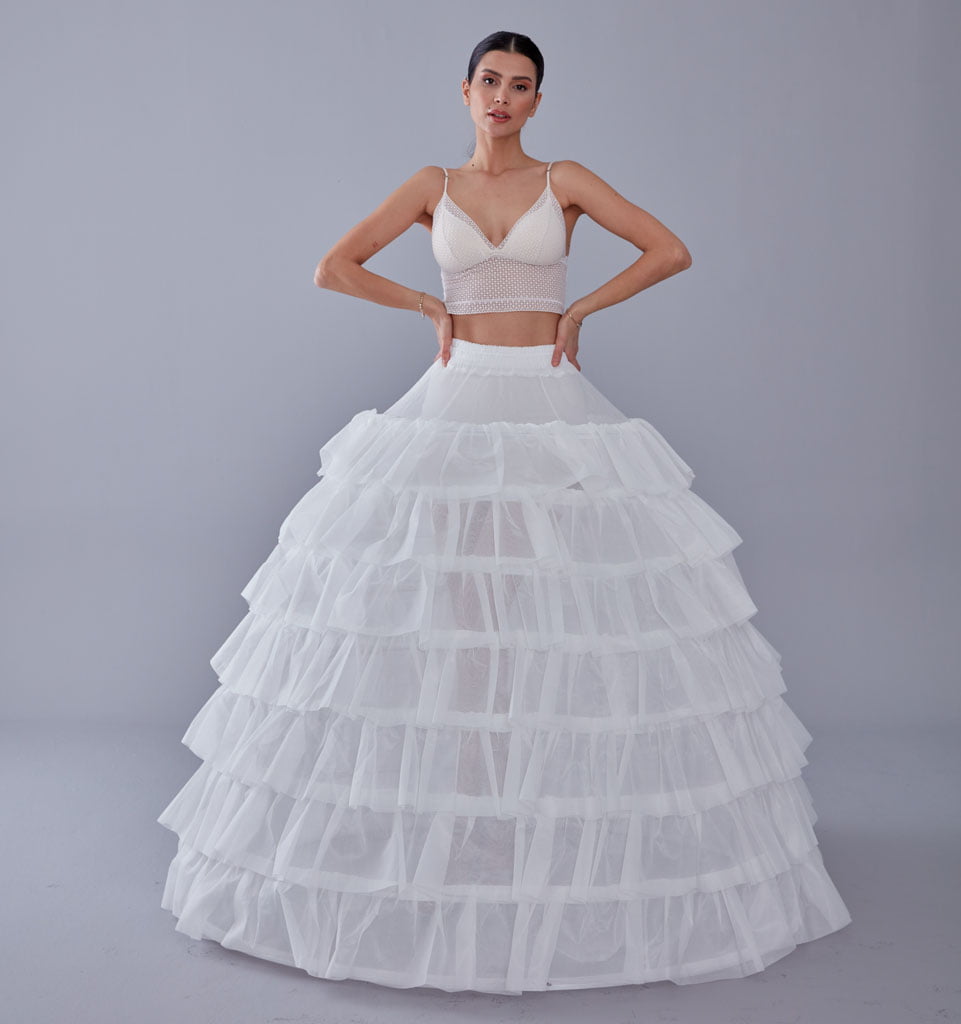 Wedding Dress with Underskirt-Quinceanera Dress Petticoat-Bridal Ball Gown Crinoline - Luzilly Bridal & Apparel