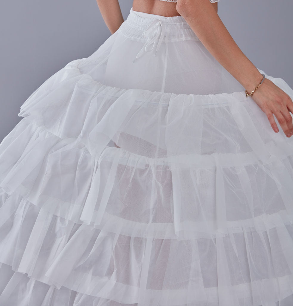 Wedding Dress with Underskirt-Quinceanera Dress Petticoat-Bridal Ball Gown Crinoline - Luzilly Bridal & Apparel
