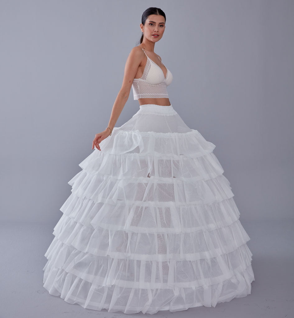 Wedding Dress with Underskirt-Quinceanera Dress Petticoat-Bridal Ball Gown Crinoline - Luzilly Bridal & Apparel