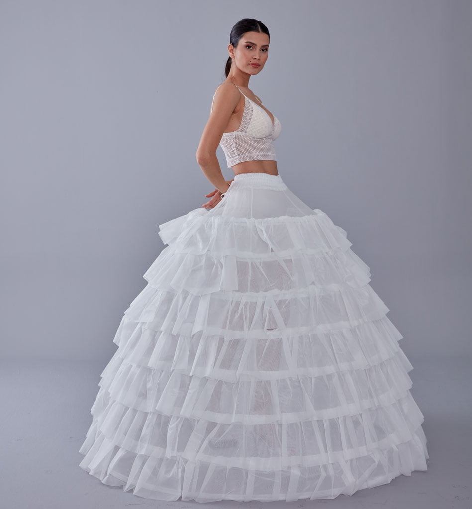 Wedding Dress with Underskirt-Quinceanera Dress Petticoat-Bridal Ball Gown Crinoline - Luzilly Bridal & Apparel