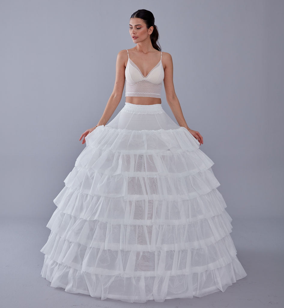 Wedding Dress with Underskirt-Quinceanera Dress Petticoat-Bridal Ball Gown Crinoline - Luzilly Bridal & Apparel