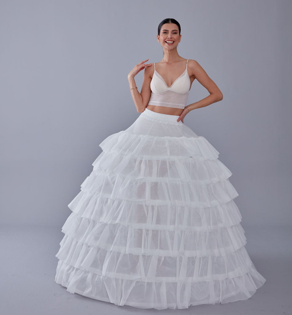 Wedding Dress with Underskirt-Quinceanera Dress Petticoat-Bridal Ball Gown Crinoline - Luzilly Bridal & Apparel