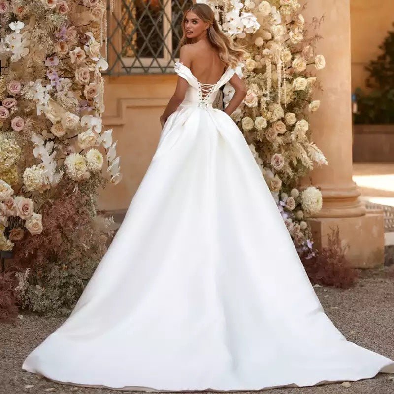 Wedding Dresses Mermaid Bride Dress With Detachable Train - Luzilly Bridal & Apparel