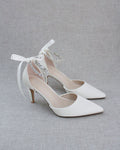 Wedding Pumps with Amaryllis Crystal Strap - Luzilly Bridal & Apparel