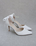 Wedding Pumps with Amaryllis Crystal Strap - Luzilly Bridal & Apparel
