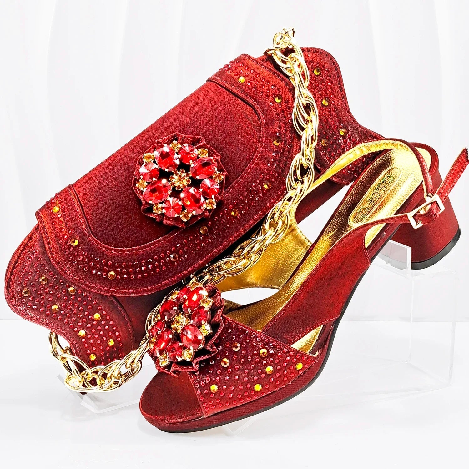 Wedding Shoes and Bag Set HMP1-17 - Luzilly Bridal & Apparel