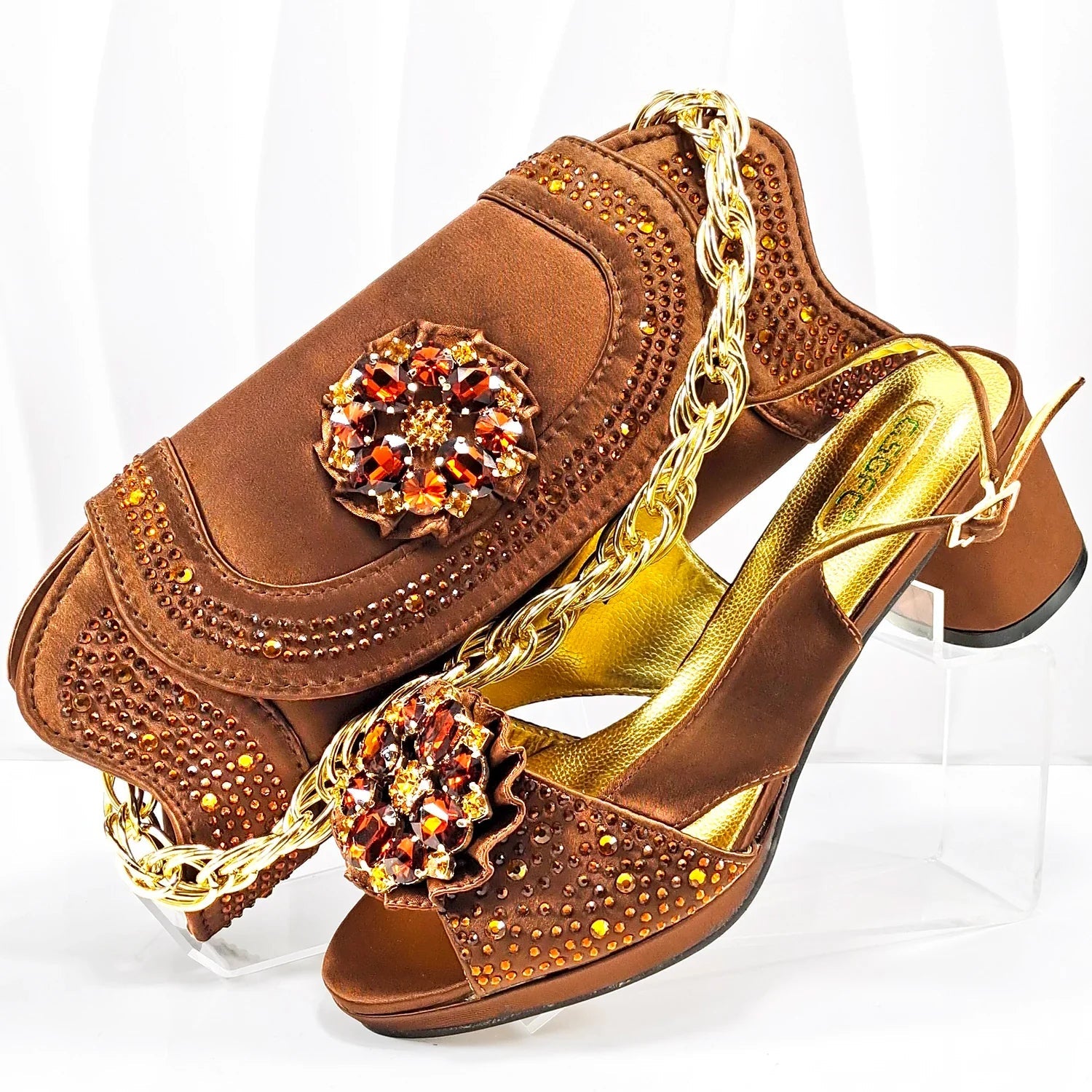 Wedding Shoes and Bag Set HMP1-17 - Luzilly Bridal & Apparel