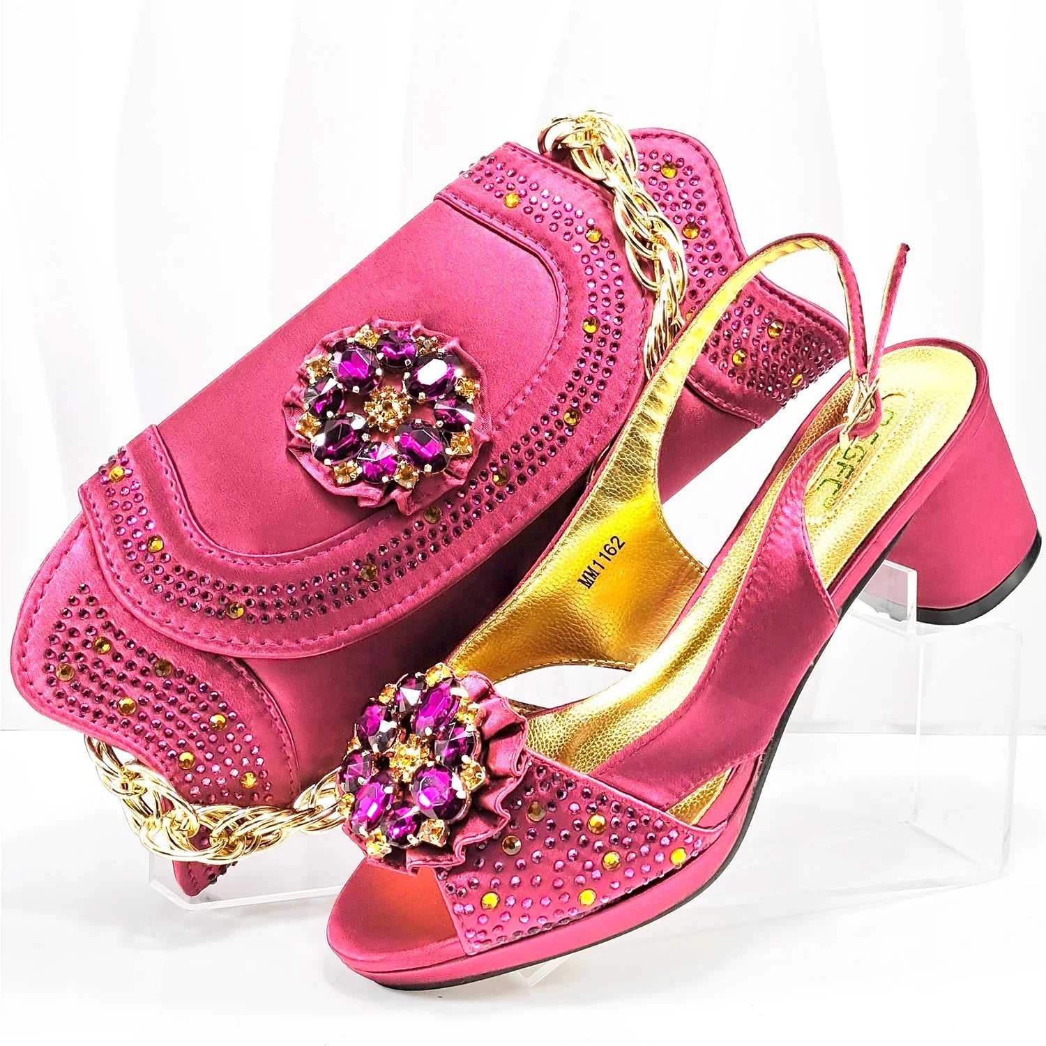 Wedding Shoes and Bag Set HMP1-17 - Luzilly Bridal & Apparel