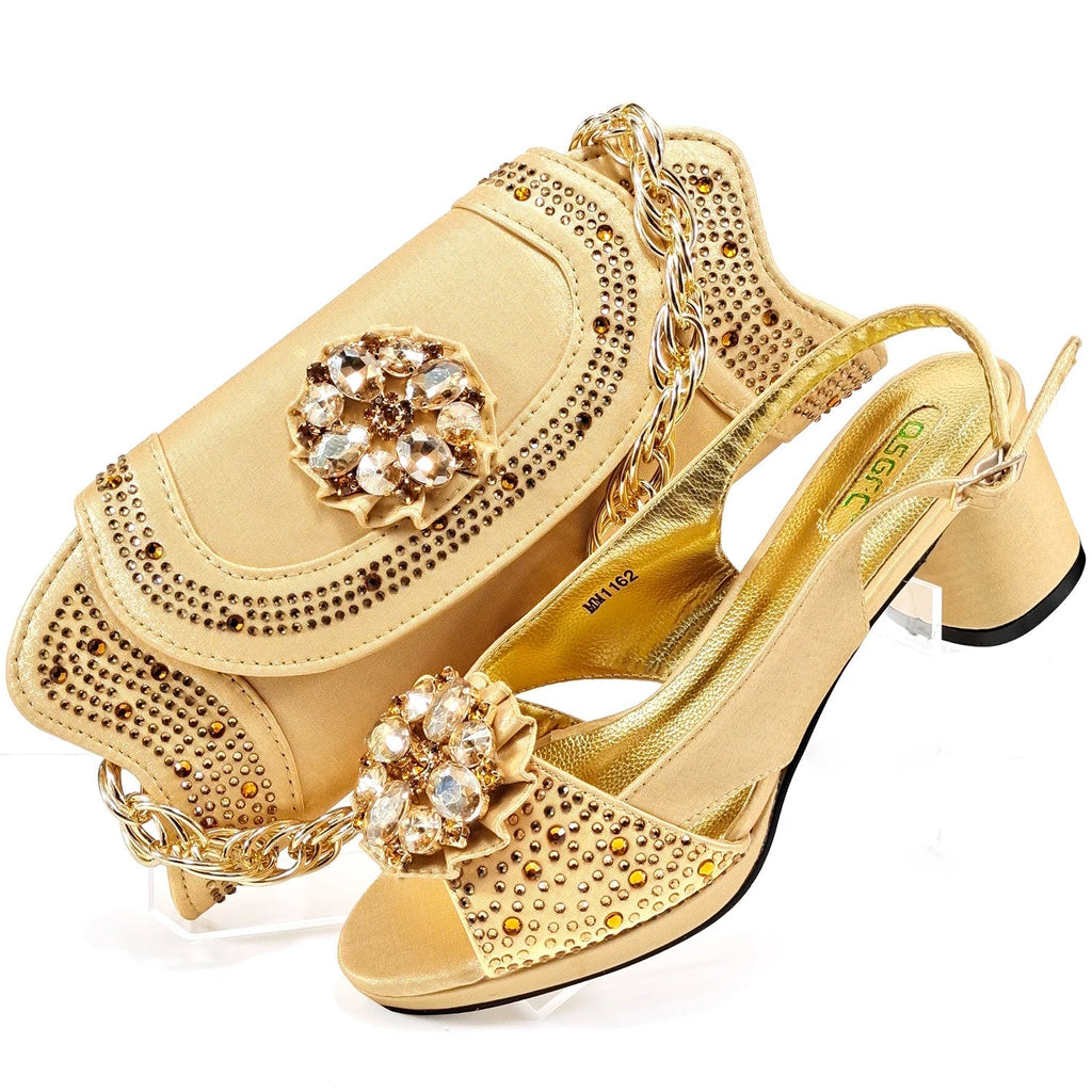 Wedding Shoes and Bag Set HMP1-17 - Luzilly Bridal & Apparel