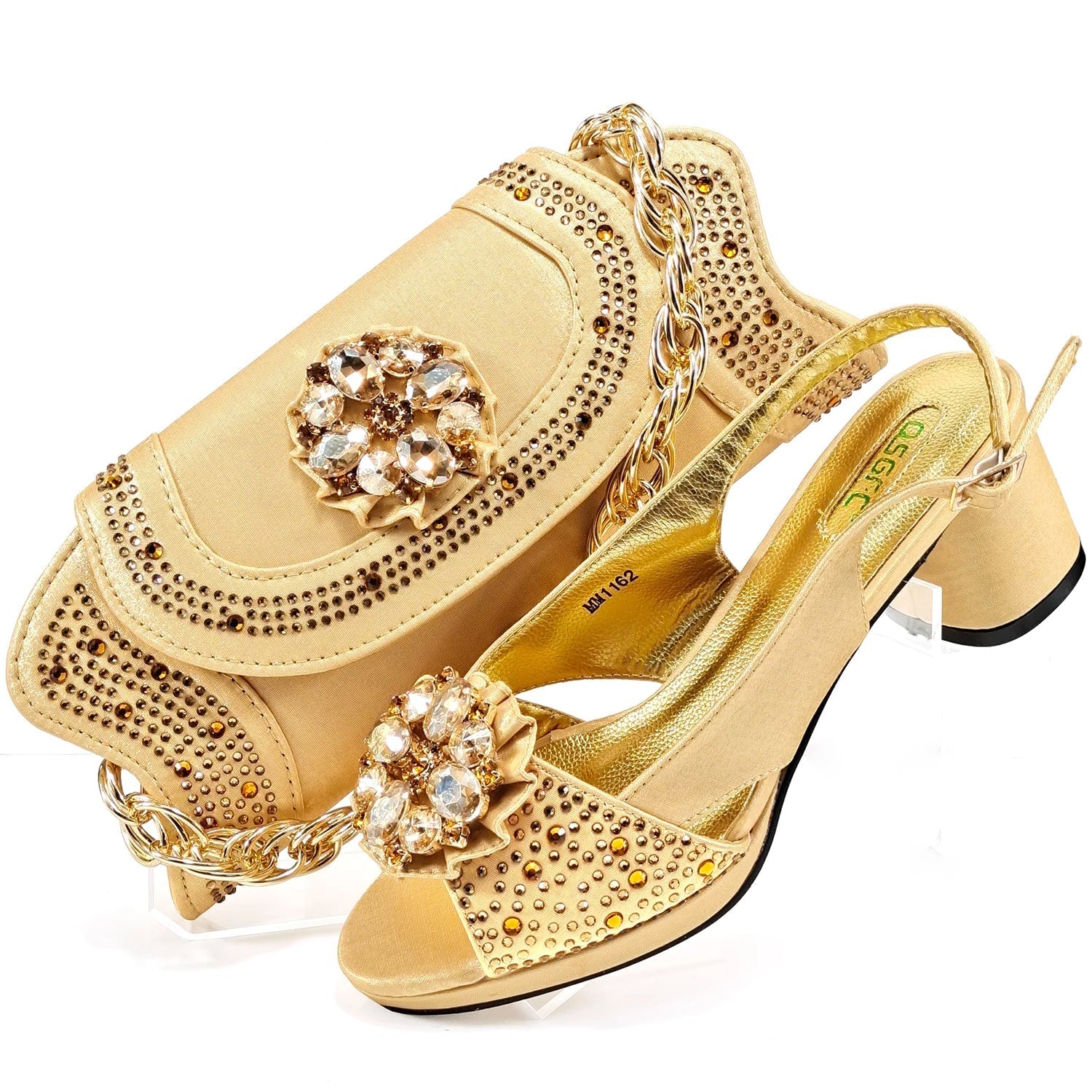 Wedding Shoes and Bag Set HMP1-17 - Luzilly Bridal & Apparel