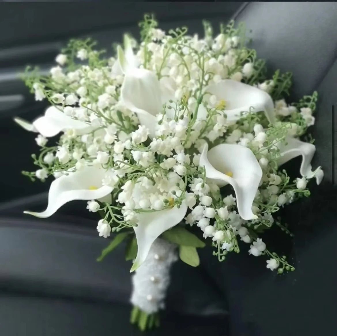 White Calla Lily Bridal Bouquet - Luzilly Bridal & Apparel