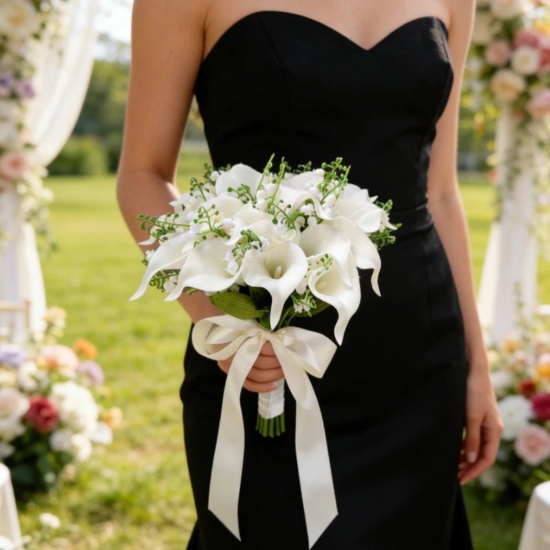 White Calla Lily Bridal Bouquet - Luzilly Bridal & Apparel