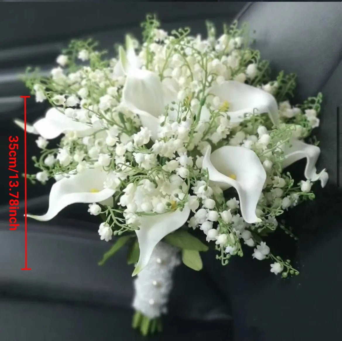 White Calla Lily Bridal Bouquet - Luzilly Bridal & Apparel