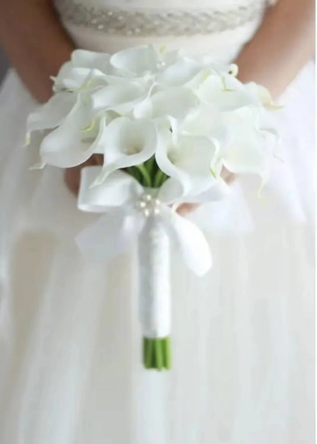 White Calla Lily Bridal Bouquet - Luzilly Bridal & Apparel