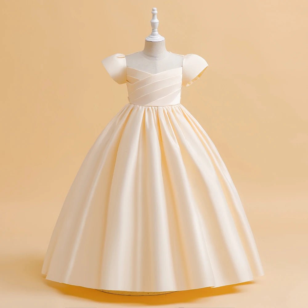 White Junior Bridesmaid & First Communion Dress - Luzilly Bridal & Apparel