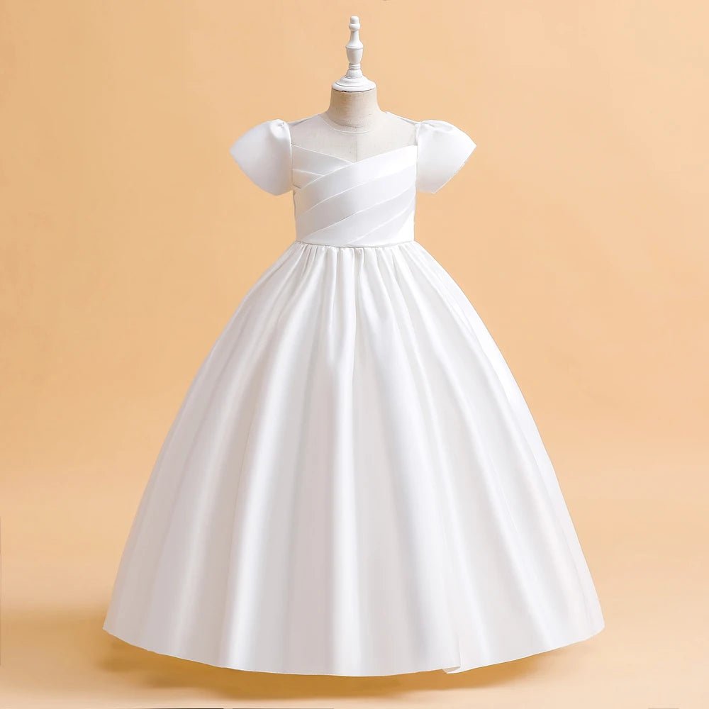 White Junior Bridesmaid & First Communion Dress - Luzilly Bridal & Apparel