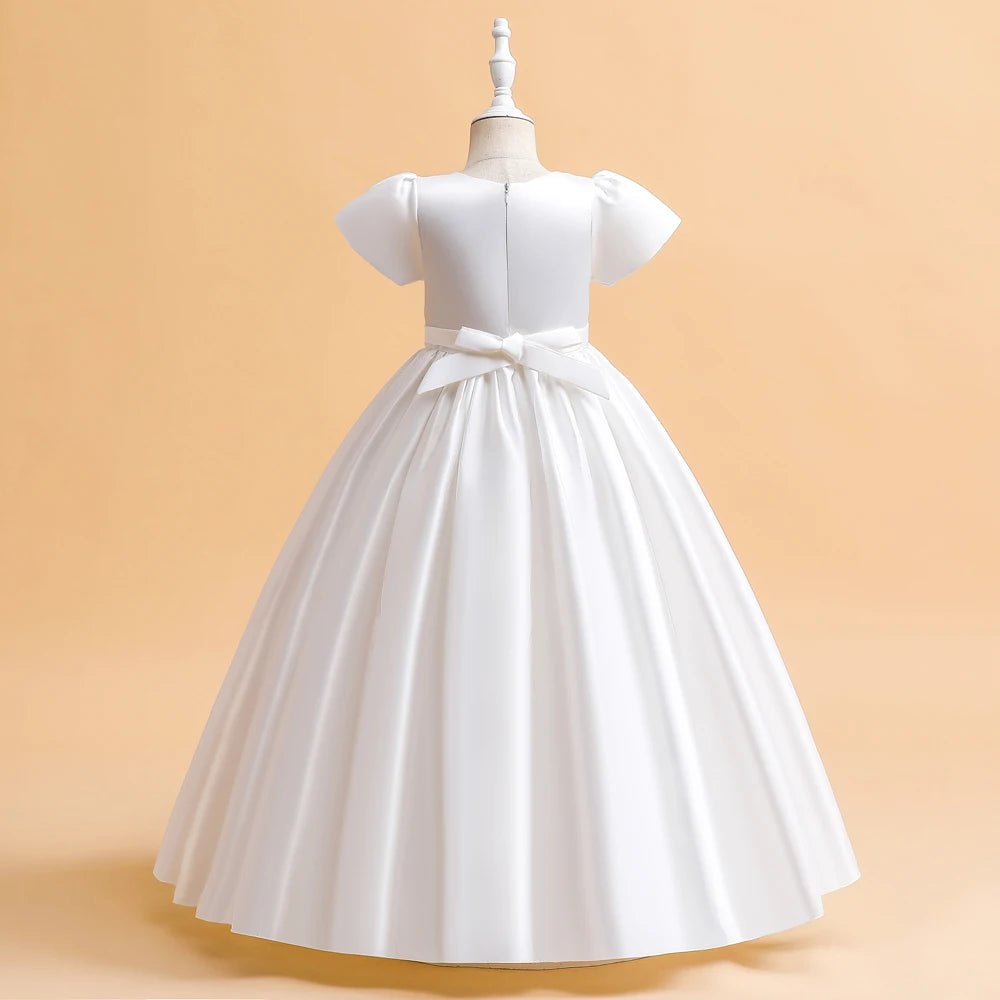 White Junior Bridesmaid & First Communion Dress - Luzilly Bridal & Apparel