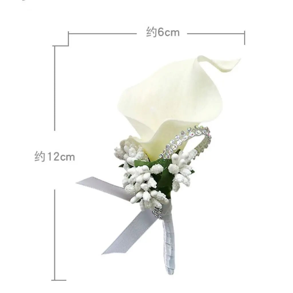 White Pearl Waterfall Bridal Bouquet - Luzilly Bridal & Apparel
