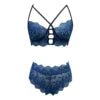 Wire-Free Sheer Lace Bra and Brief Set - Luzilly Bridal & Apparel