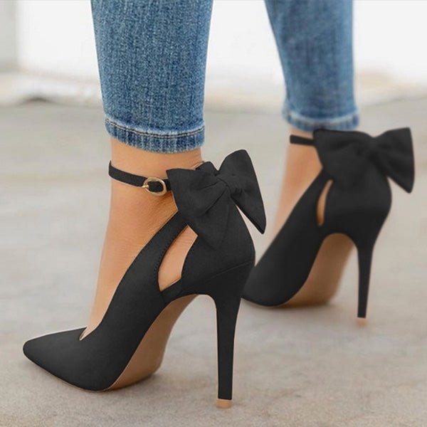 Women High Heels Brand Pumps Women Shoes Pointed Toe Buckle Strap Butterfly Summer Sexy Party Shoes Wedding Shoes - Luzilly Bridal & Apparel