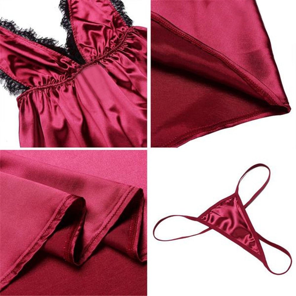 Women Sexy Bra Nightdress Nightwear Lingerie Nightwear Nightdress - Luzilly Bridal & Apparel
