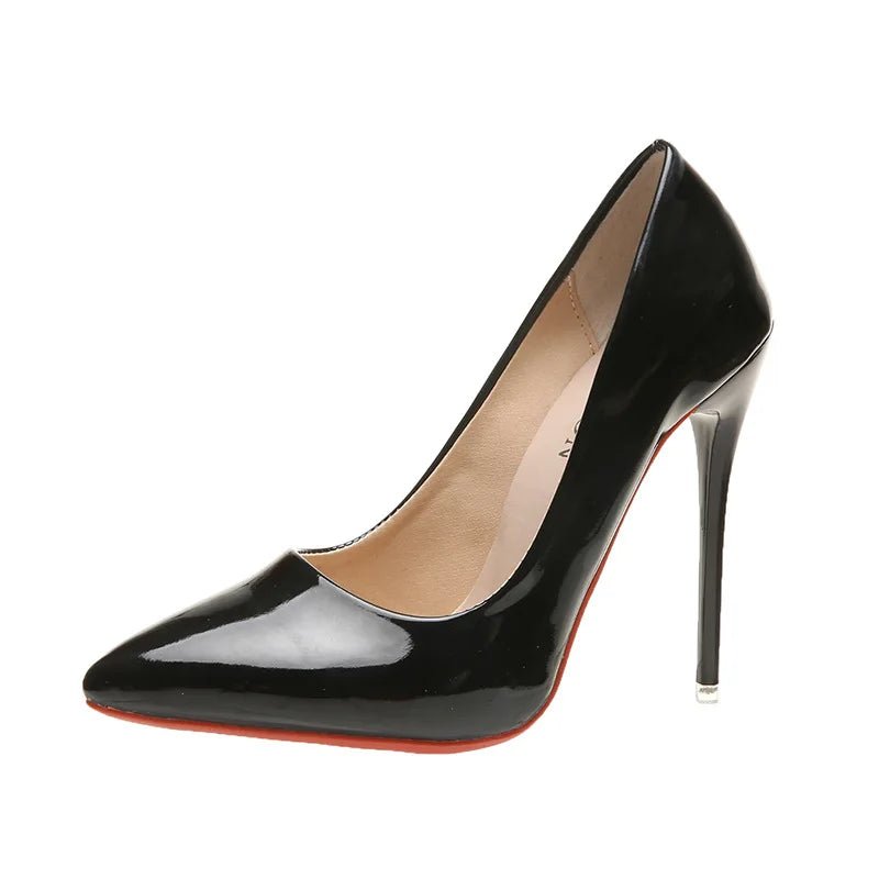 Women Shoes 10cm Fashion High Heels 35-43 Plus Size Thin Stiletto Banquet Wedding Shoes Sexy Pointed Toe Ladies Party Shoes - Luzilly Bridal & Apparel