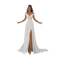 Women's Fashion Applique Plus Size Wedding Dress - Luzilly Bridal & Apparel