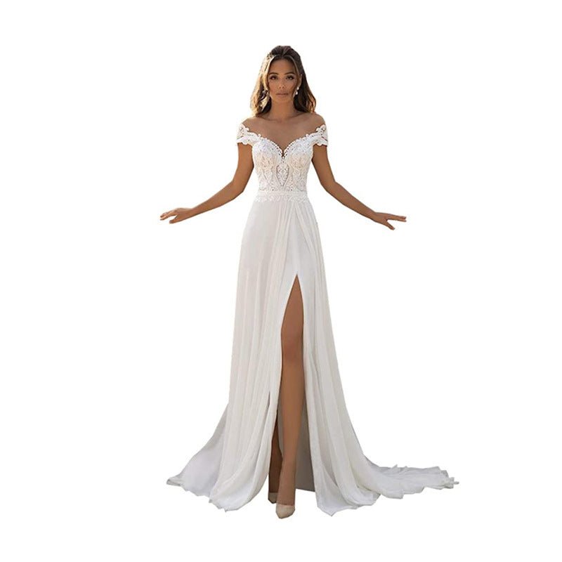 Women's Fashion Applique Plus Size Wedding Dress - Luzilly Bridal & Apparel