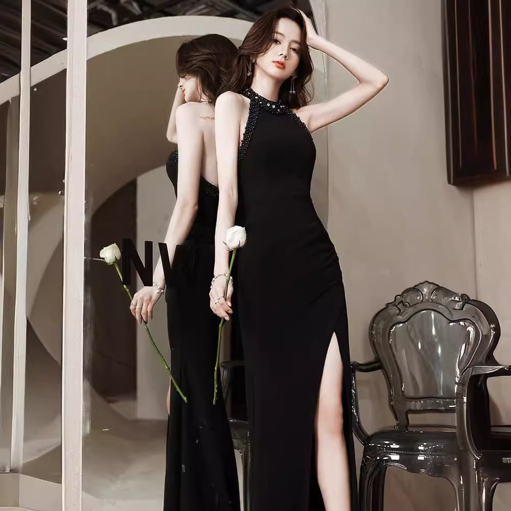 Women's Fashion Halter Wedding Dress - Luzilly Bridal & Apparel