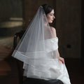 Simple Double-Layer Veil - Luzilly Bridal & Apparel