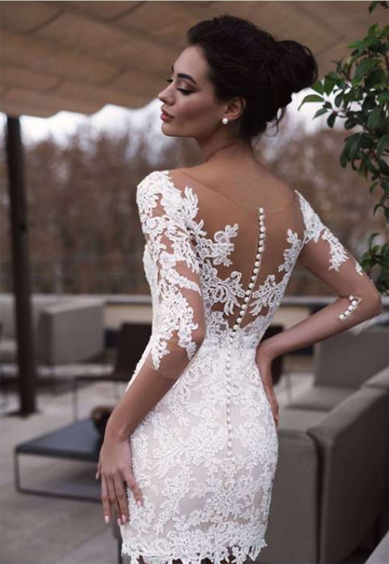 Women's Fashion Two-piece Fishtail Wedding Dress - Luzilly Bridal & Apparel