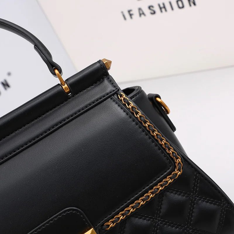 Women's Handbag New Autumn & Winter | High-End Light Luxury Diamond Grid Small Square Bag (Shoulder & Crossbody) - Luzilly Bridal & Apparel
