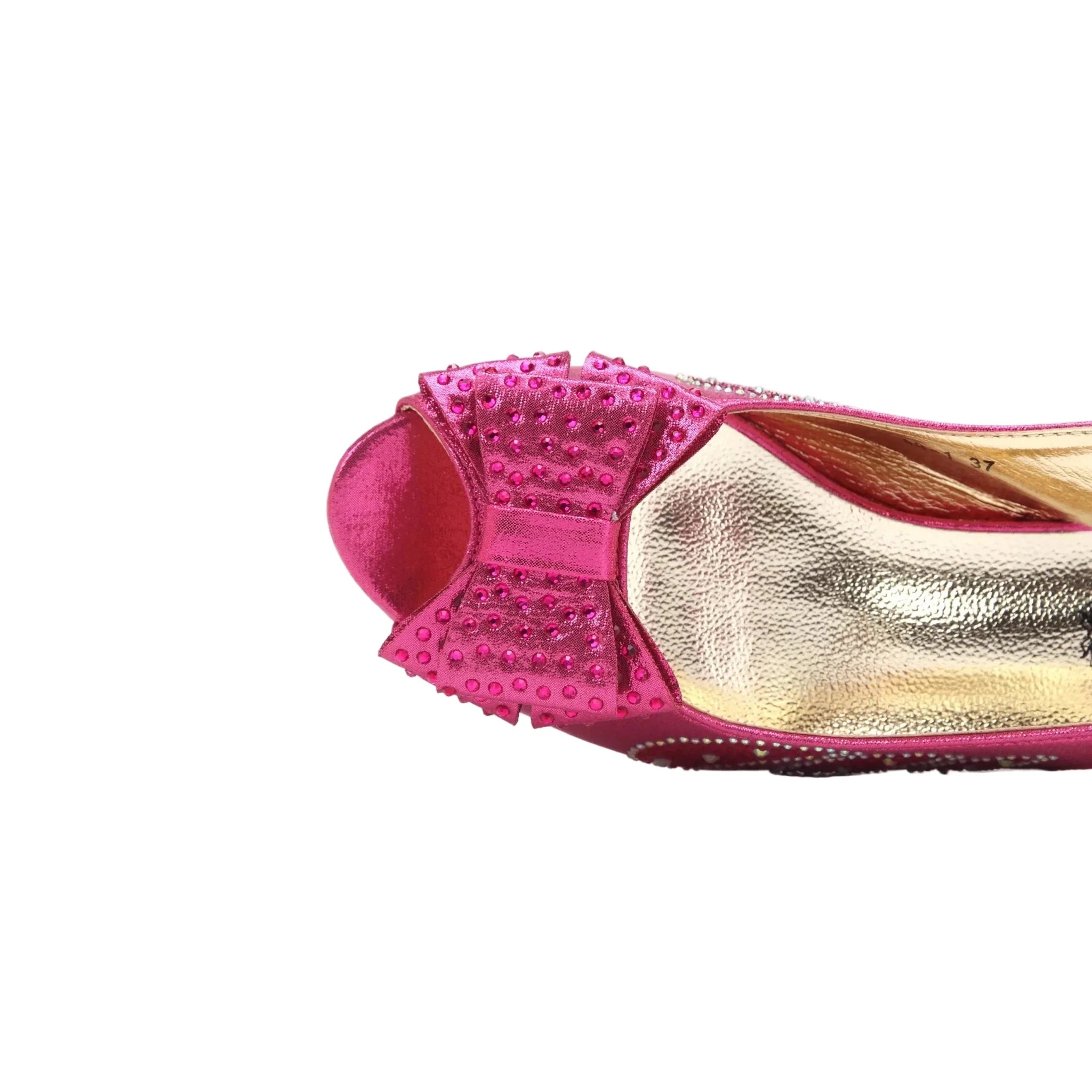 Women's Shoes and Bag Set Peep Toe EDN101 - Luzilly Bridal & Apparel