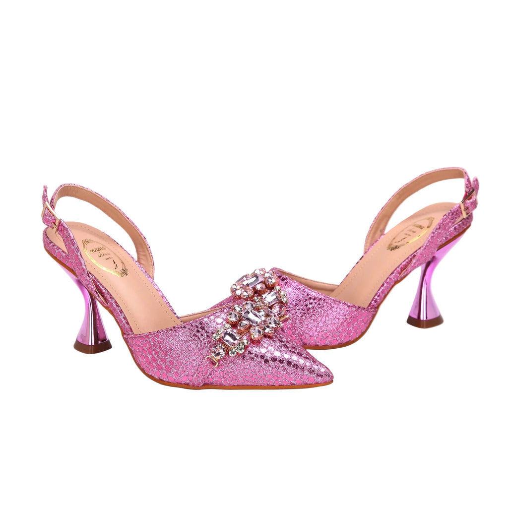 Women's Shoes and Bag Set with Pointed Toe EDN349 - Luzilly Bridal & Apparel