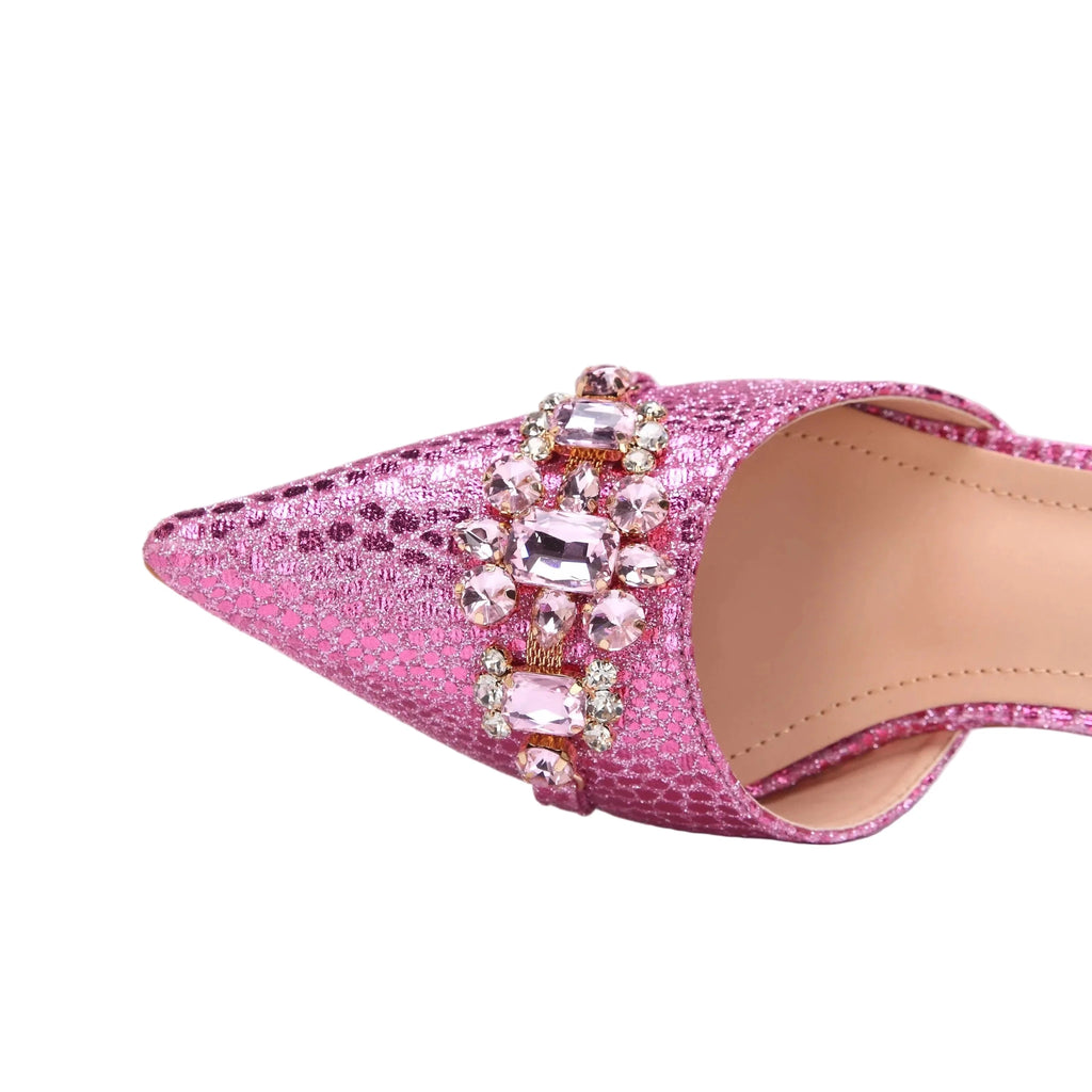 Women's Shoes and Bag Set with Pointed Toe EDN349 - Luzilly Bridal & Apparel