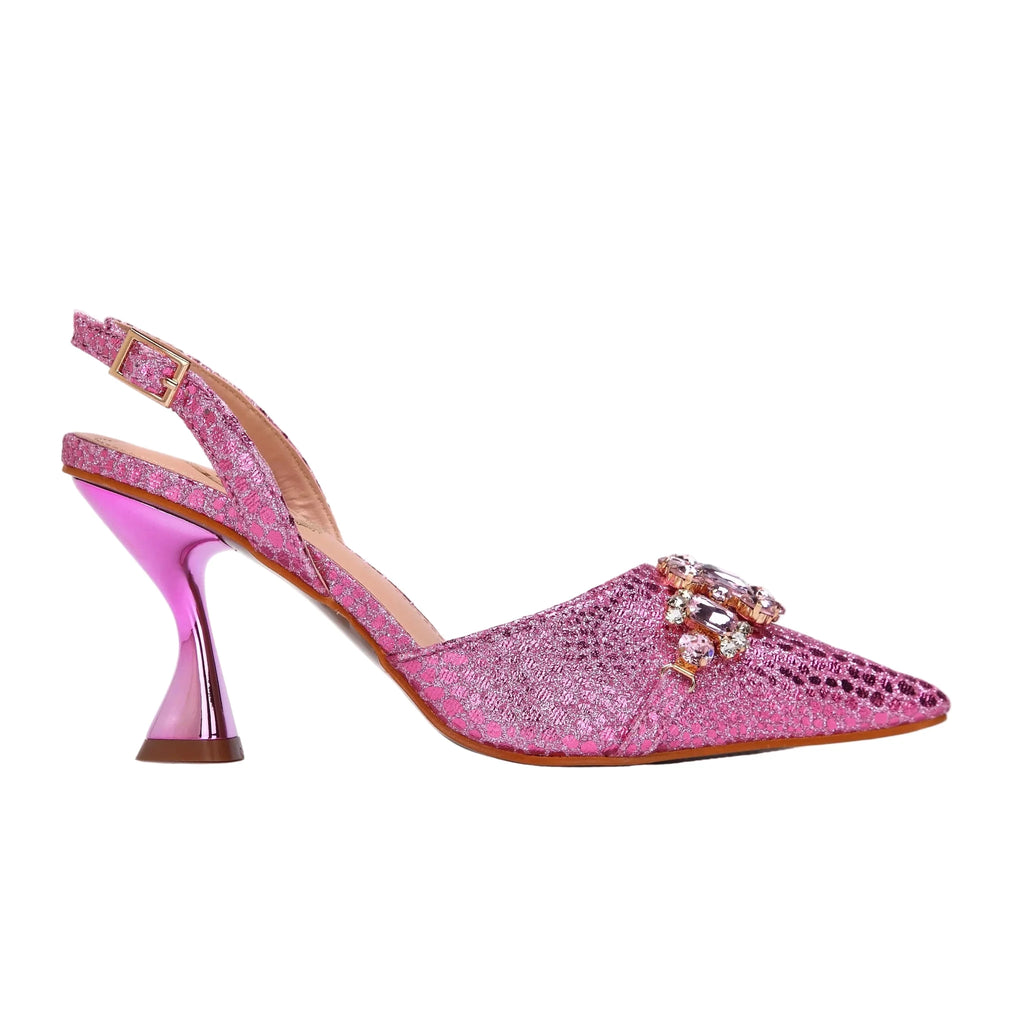 Women's Shoes and Bag Set with Pointed Toe EDN349 - Luzilly Bridal & Apparel