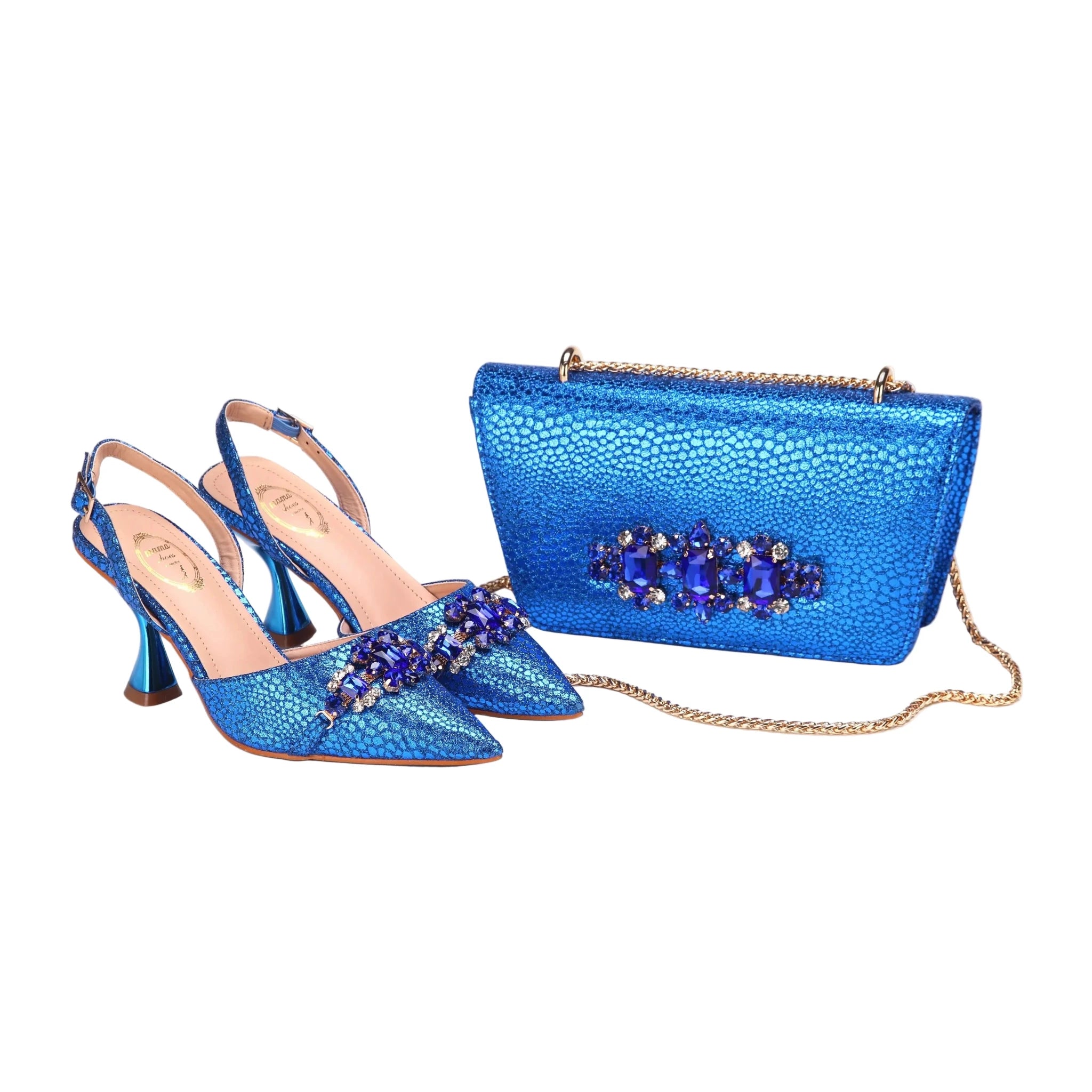 Women's Shoes and Bag Set with Pointed Toe EDN349 - Luzilly Bridal & Apparel