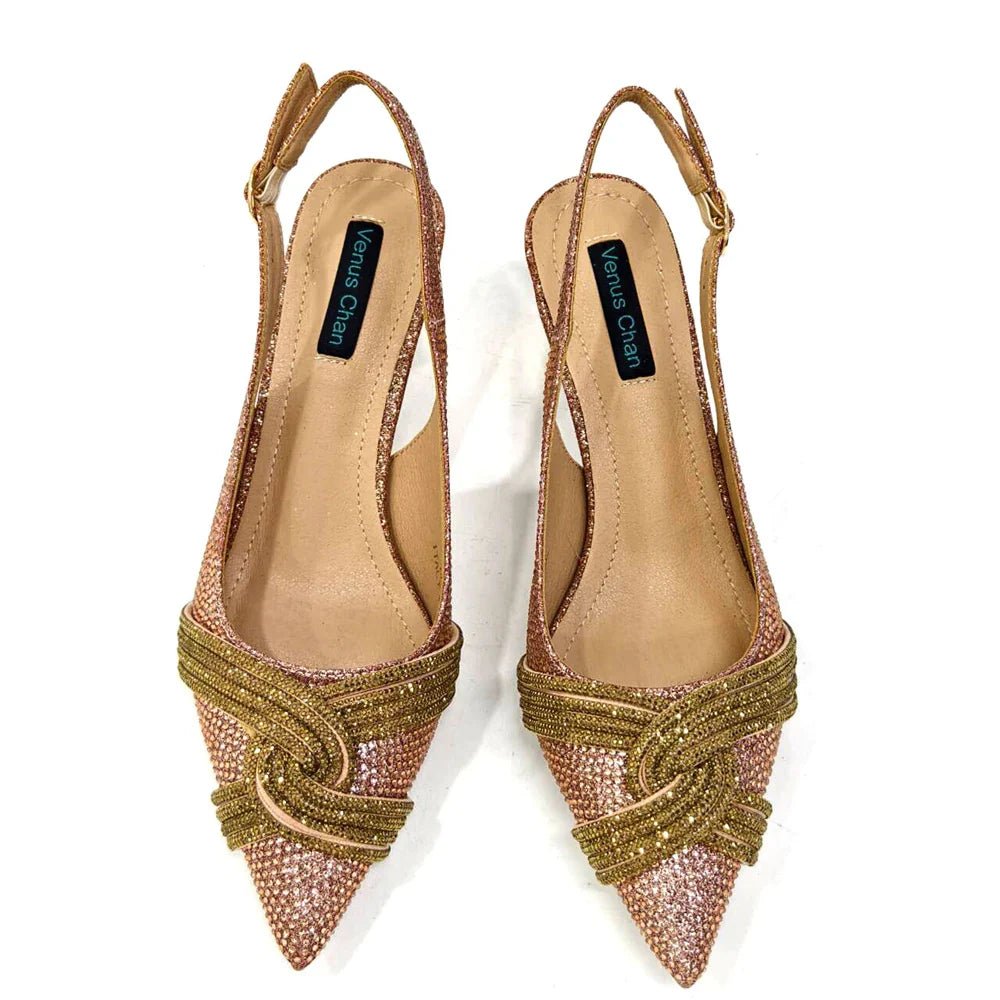 Women's Shoes and Bag Set with Rhinestone ED129 - Luzilly Bridal & Apparel