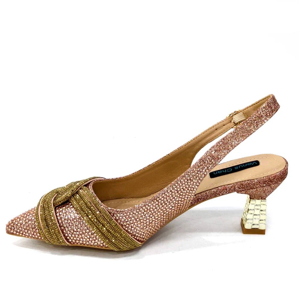 Women's Shoes and Bag Set with Rhinestone ED129 - Luzilly Bridal & Apparel