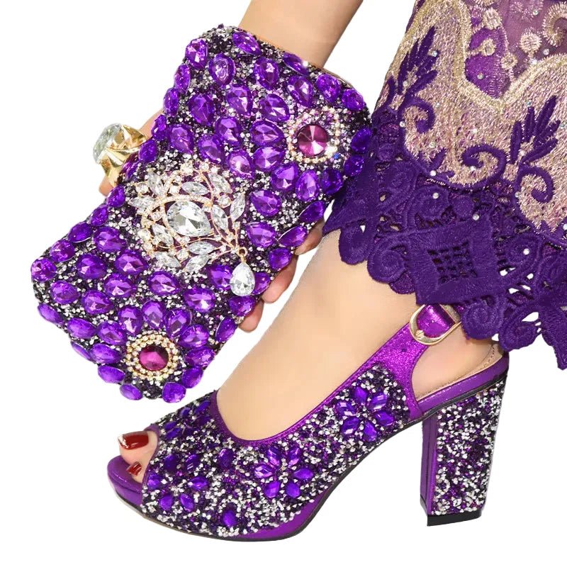 Women's Shoes and Bags To Match Set EDN104 - Luzilly Bridal & Apparel