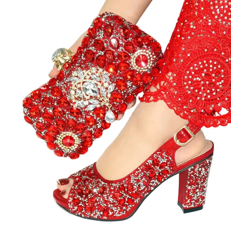 Women's Shoes and Bags To Match Set EDN104 - Luzilly Bridal & Apparel